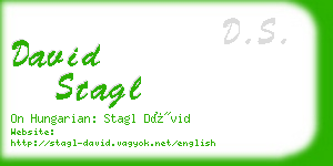 david stagl business card